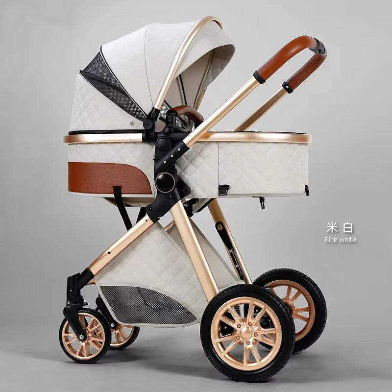 New 3 in 1 Baby Stroller High Landscape Carriage Light Newborn Pram Shock Proof Two Way 2 in 1 Kid Car Baby Comfort Cart 2025