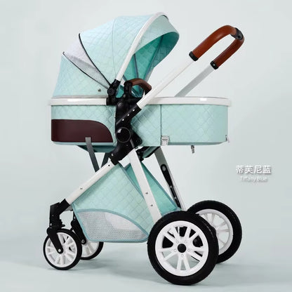 New 3 in 1 Baby Stroller High Landscape Carriage Light Newborn Pram Shock Proof Two Way 2 in 1 Kid Car Baby Comfort Cart 2025