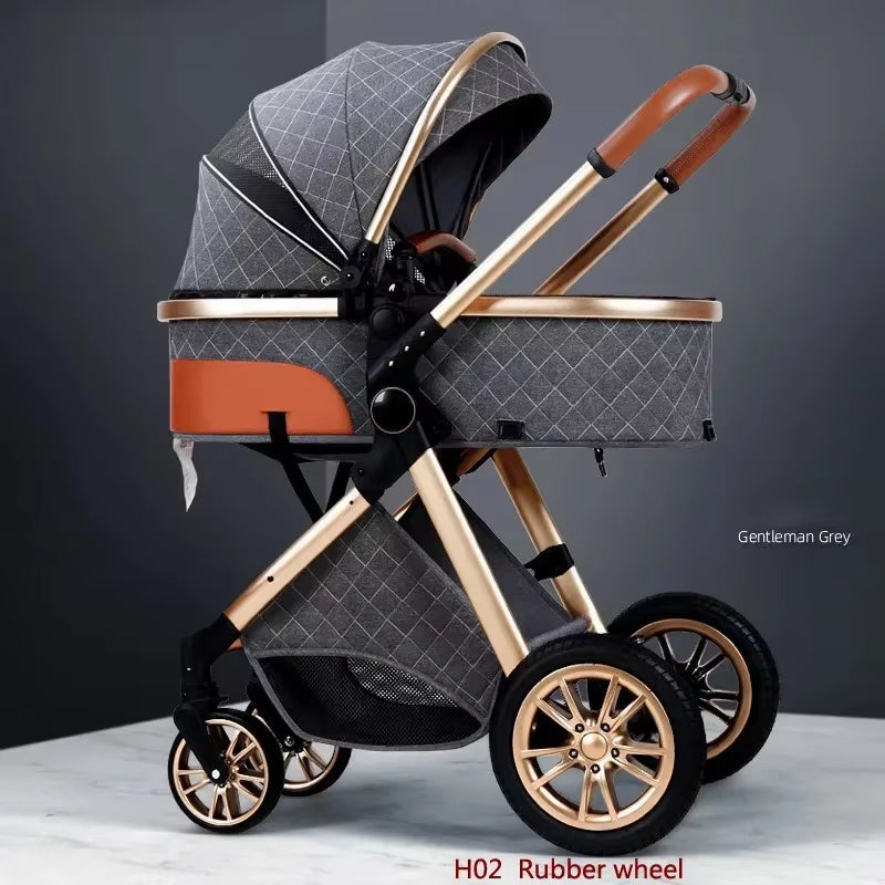 New 3 in 1 Baby Stroller High Landscape Carriage Light Newborn Pram Shock Proof Two Way 2 in 1 Kid Car Baby Comfort Cart 2025